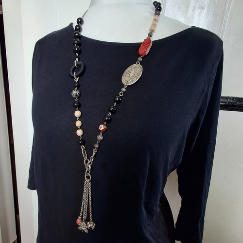 Long bohemian bead - long,