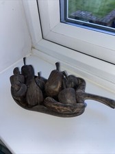 Vintage Carved Wooden Fruit Rare Beautiful Unique 