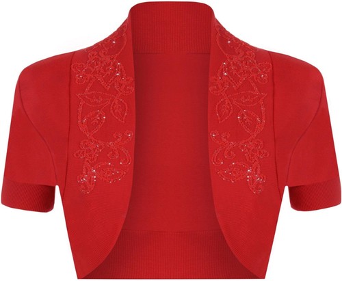 Women beaded sequin shrug - women,
