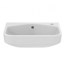 Ideal Standard i.Life S 500mm Semi-Recessed Basin With Overflow - White - T51950