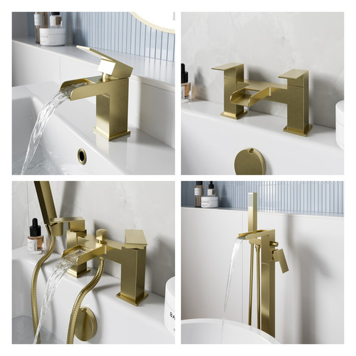 Waterfall bathroom taps - bathroom,