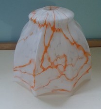 Vintage Art Deco Mottled White