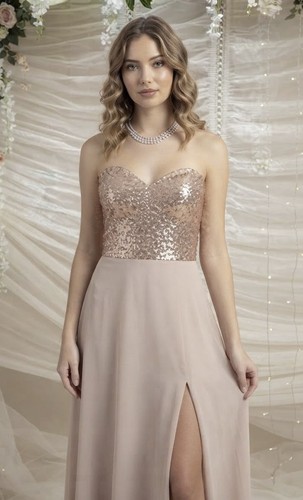 Maxi dress golden blush