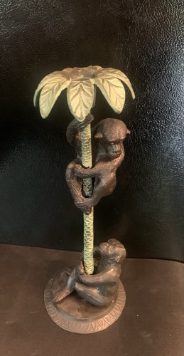 Monkeys palm tree candle - monkeys,