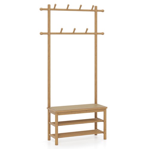 Entryway bamboo coat - 3-in-1,