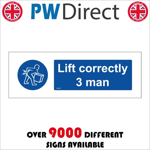 Sign lift correctly man - correctly,