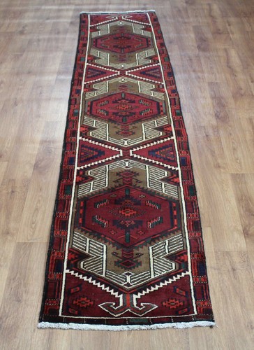 Old wool hand made oriental - made,