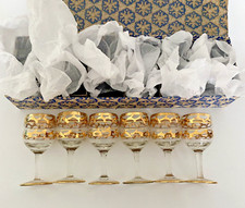 Vintage Bohemian SIX gold