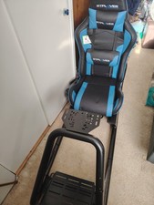 GTplayer Racing Cockpit Blue. Bluetooth Speaker Gaming Chair