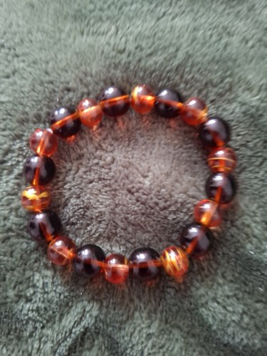 Pressed glass bead - glass,
