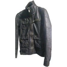 Superdry genuine leather biker - leather,