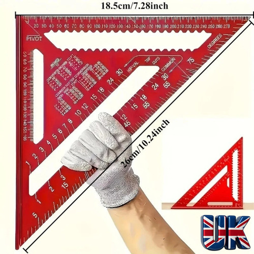 Precision aluminum square red - precision,