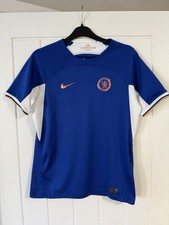 Chelsea FC 2023-24 Home Shirt Kids Large Nike Blue Jersey