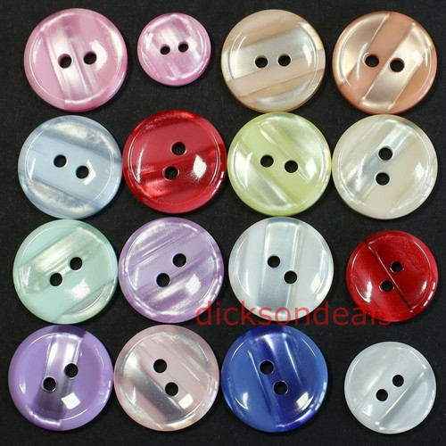 Pearly variegated buttons 2 - pearly,