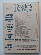 READER’S DIGEST MAGAZINE 1979 September 