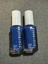 Essie Expressie Quick Dry Nail Polish Blue 10ml X 2 Beat The Clock Bundle NEW