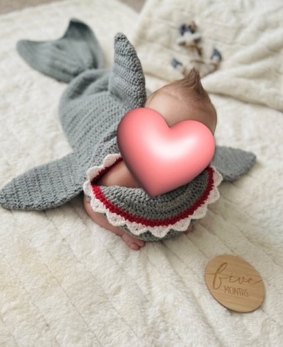 Handmade crochet shark - crochet,