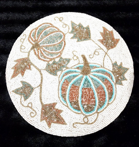 Tahari beaded pumpkin - beaded,