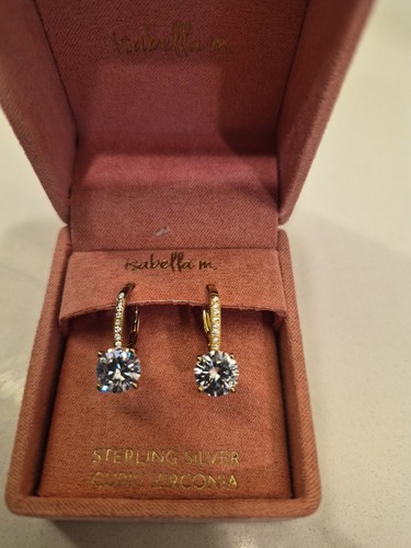 Sterling silver gold - cz,