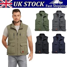 Mens Multi Pocket Vest Hunting