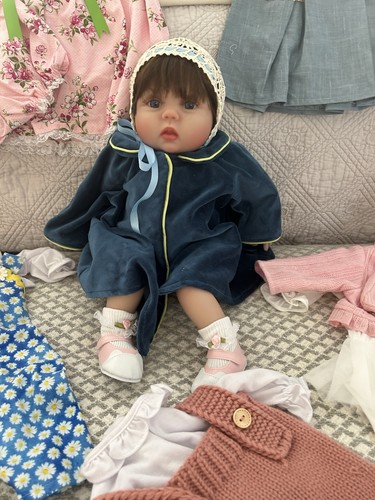 Reborn doll with wardrobe - doll,