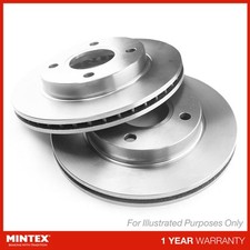 2x Brake Discs Vented For