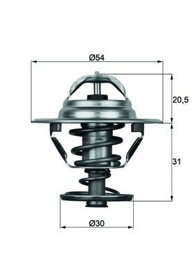 Thermostat coolant mahle tx - thermostat,,