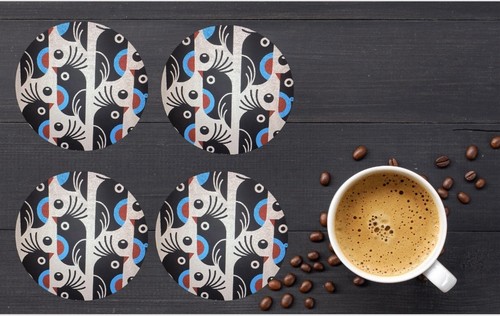 Beautiful bird pattern coaster