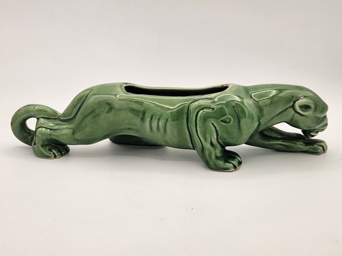 Vtg large ceramic green - large, 15"