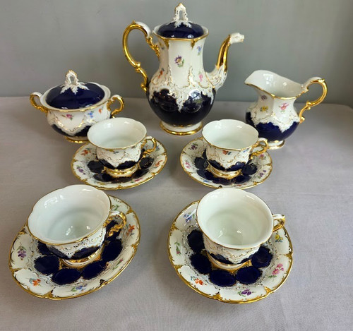 Meissen form coffee set - meissen,