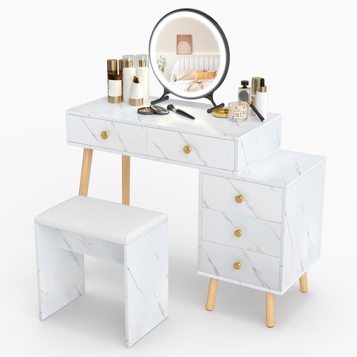 Modern dressing table faux - table, w/