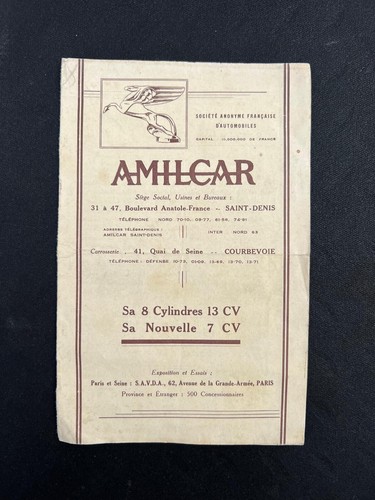 Amilcar automobiles paris - amilcar,