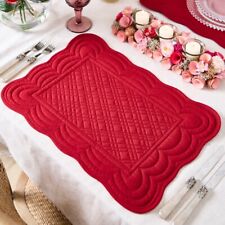 Set of 2 Quilted Scalloped