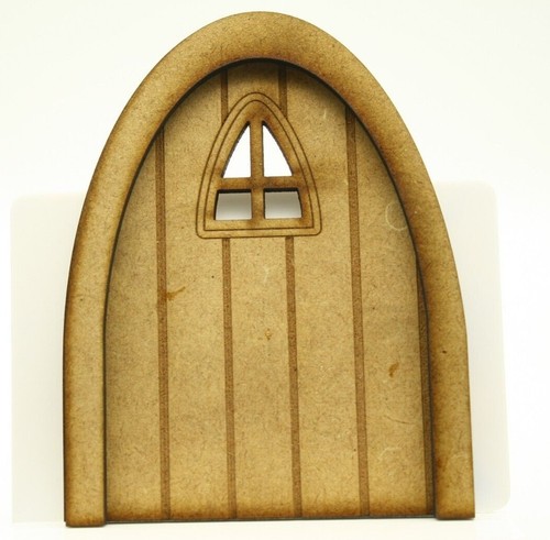 Fairy door arched window - door, mdf