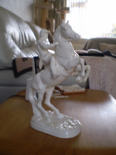 Beswick Huntsman (On Rearing Horse ) Model No 868 in Opaque  White Gloss.