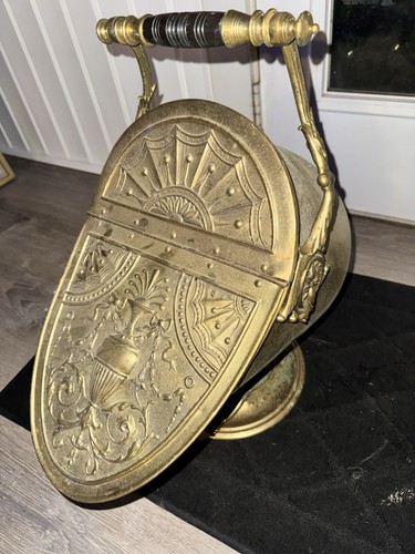 Late 18c brass lidded - late,