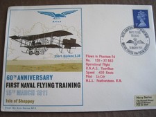 GB 1971 flown Naval flying training, Isle of Sheppey cover....17b