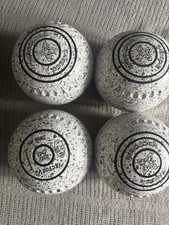 Taylor Vector Vs Bowls Size 1  Granite Grey  Stamped 33 Used  For 4 Ends Indoor