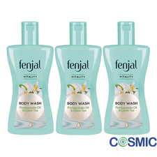 3 X Fenjal Vitality Revitalising Body Wash Promegranate Oil 200ml