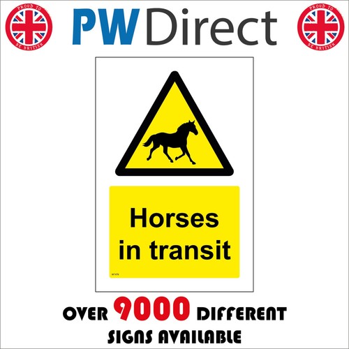 Sign horses transit - sign,