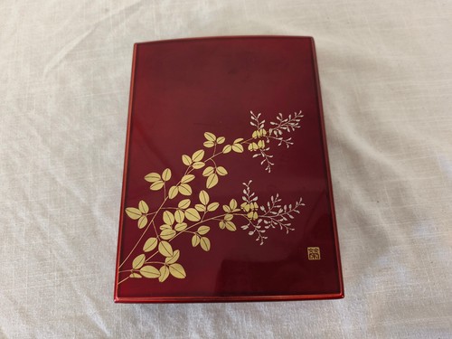 Vintage lacquer box japanese - lacquer,