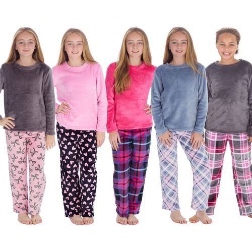 Girls fleece pyjamas kids - fleece,