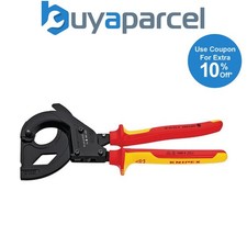 Draper 85552 KNIPEX 95 36 315 A VDE Cable Cutter, Ratchet Action for SWA Cables,