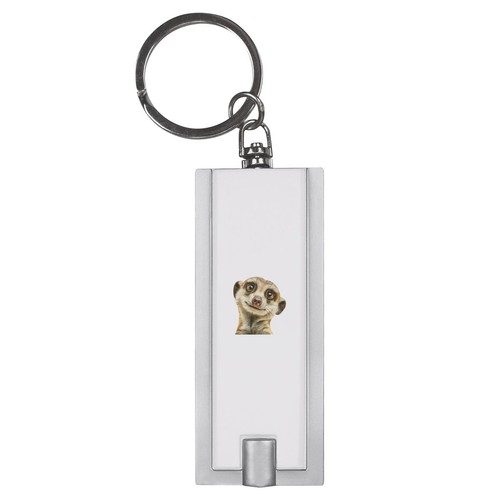 Funny meerkat led keyring - 'funny, meerkat'