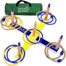 Indoor Outdoor Toys Quoits Garden Game Family Kids Adults Lawn Fun Game Set