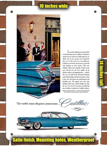 Metal sign 1959 - -, cadillac