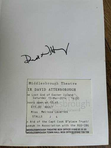 David attenborough signed - attenborough-,