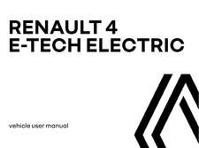 RENAULT 4 - E-TECH   -Owners USER Handbook Manual - A4 or A5 SIZE - New Print