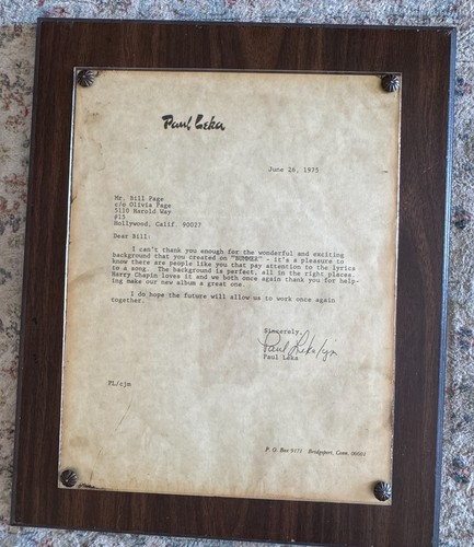 Paul leka hand signed - paul,