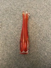 Vintage Red Flower Vase